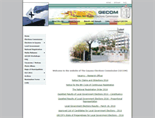 Tablet Screenshot of gecom.org.gy