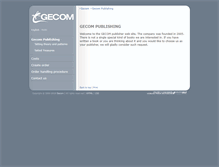 Tablet Screenshot of gecom.pl