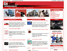 Tablet Screenshot of gecom.sk